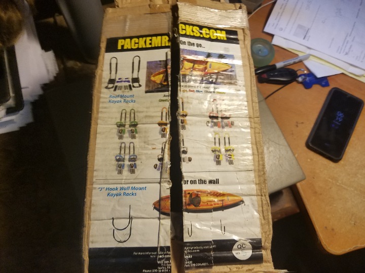 1 Set Packemracks J-Style Kayak Roof Racks PK-KR New in Box