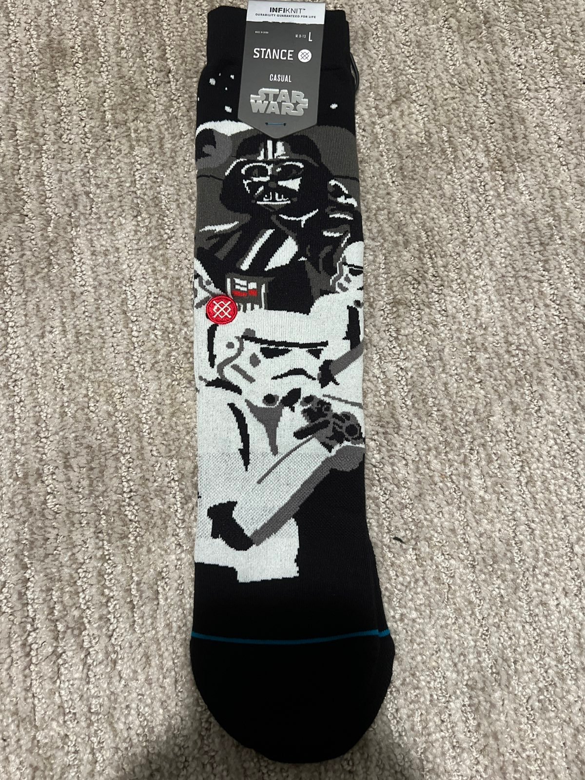 Star Wars X Stance Empire Strikes Back Crew Socks | L (Men 9-13 / Women 11-14)