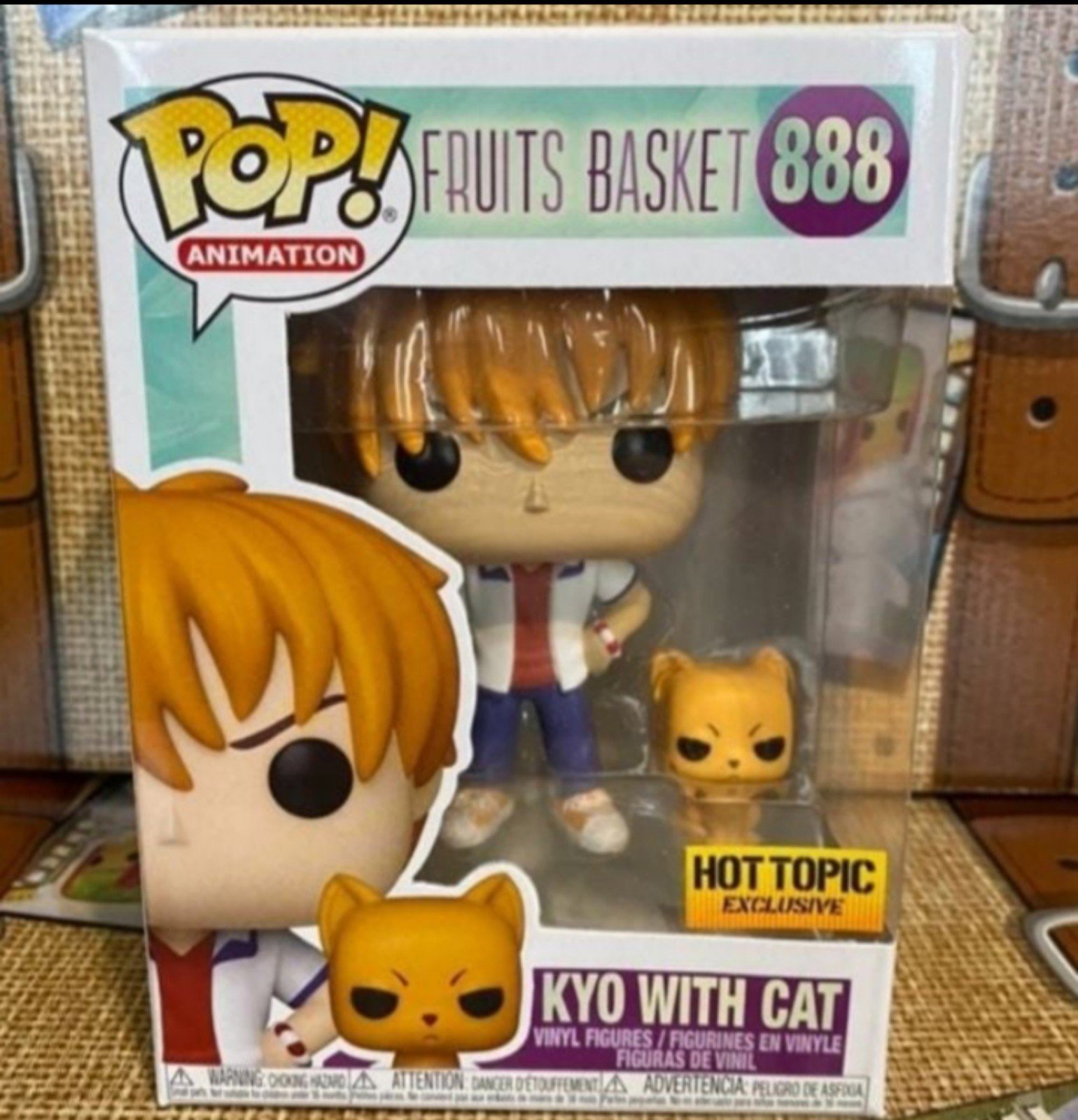 Funko Pop Exclusive Fruits Basket KYO WITH CAT #888 Vaulted/Retired Rare