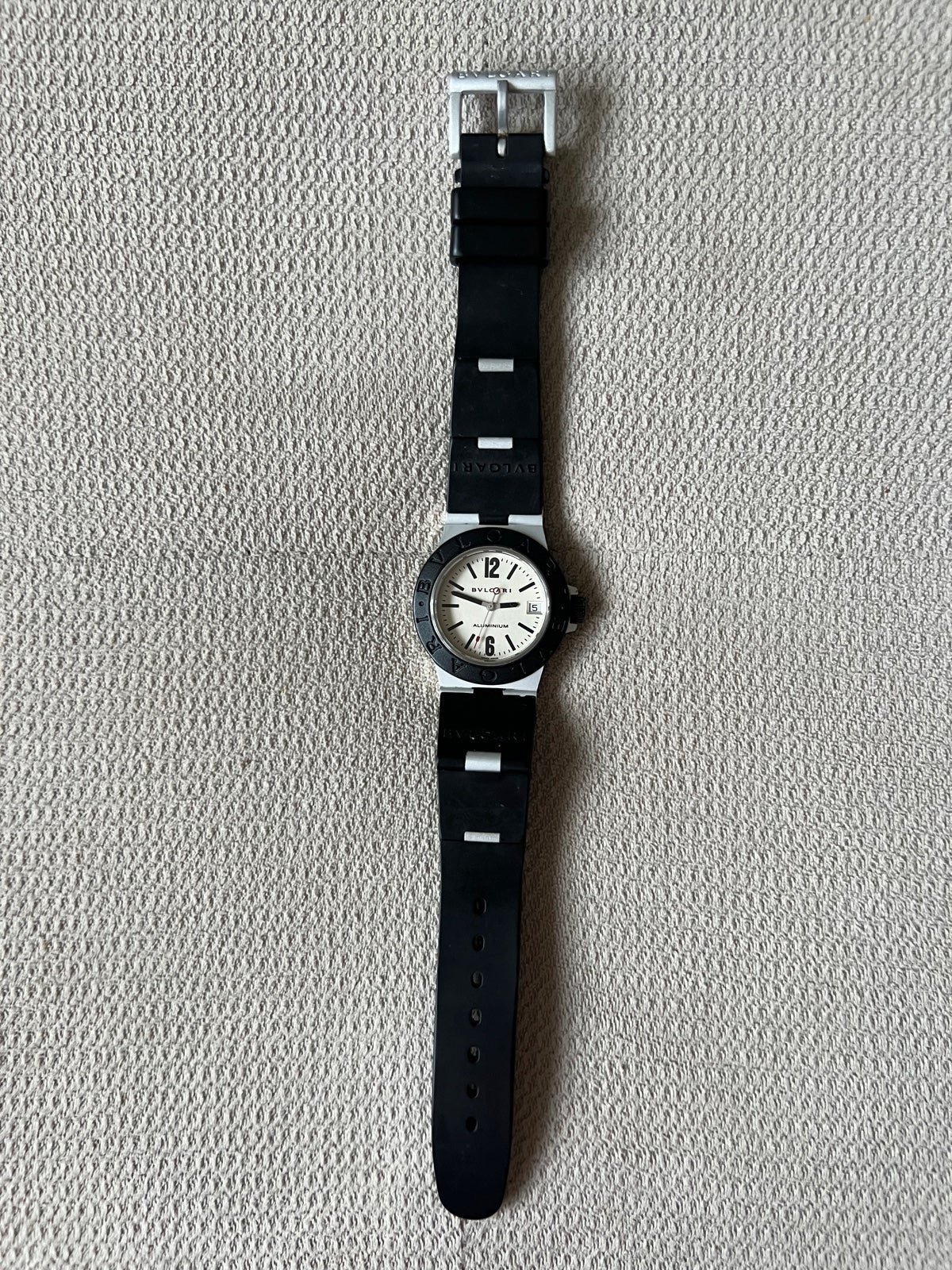 Authentic BVLGARI Aluminum, Titanium & Rubber Strap Women’s Watch