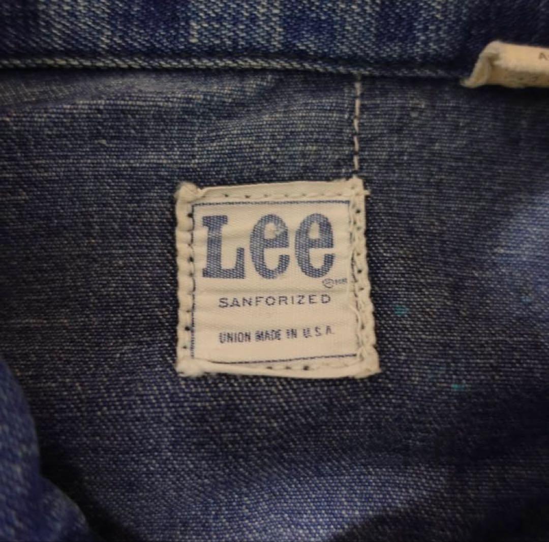 Vintage 70s Lee 91-B Denim Jean Jacket Size 38 Talon