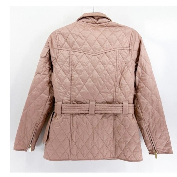 Barbour International Pink Quilted shops Lightweight Jacket