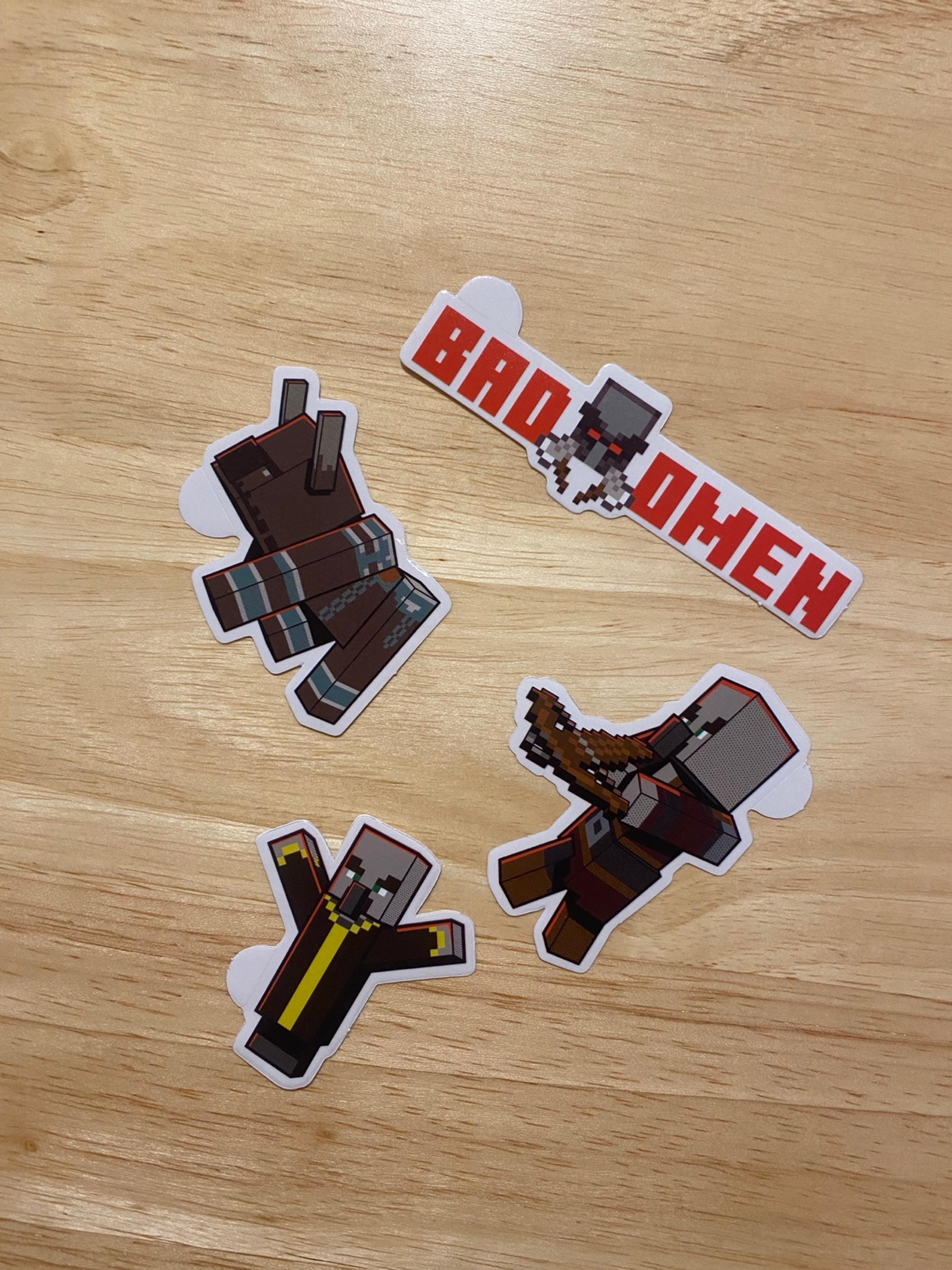 Minecraft Illager Lot of 4 Decal Stickers