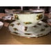 Set Of 6 Vintage Cherry China Brand Post WWII Japan Cups & Saucers w/Gold Trim