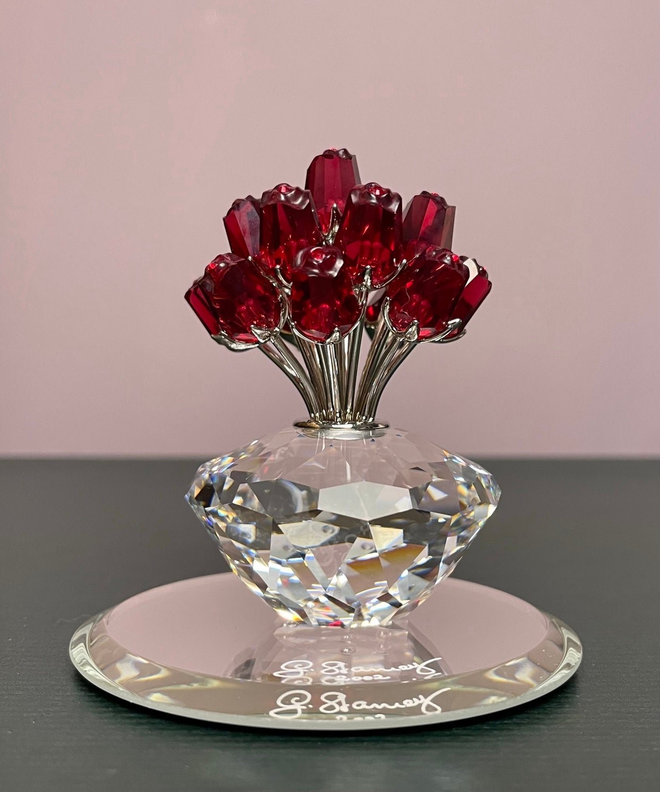 NIB Swarovski SCS The Vase of Roses 2002 Julibee Edition