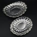 Vintage Reed And Barton Oval Holiday Silver Platters 110 & 113 Set Of 2