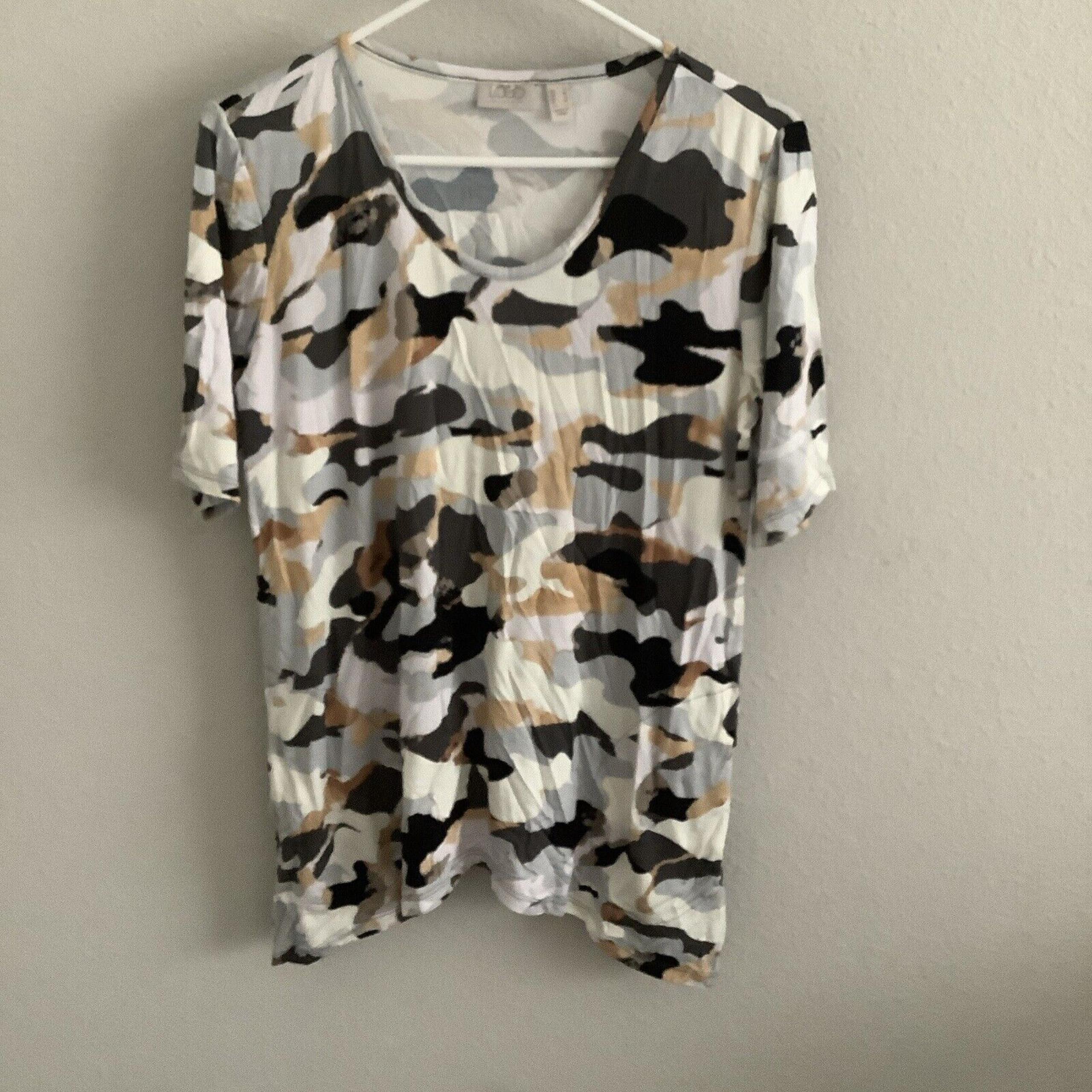 LOGO Layers by Lori Goldstein Knit Tee-Black (Sz S) A607278