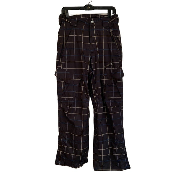 Sims Unisex SM 29 x30” Black Checkered Ski Snowboard Snow Pants Polyester & Nylo