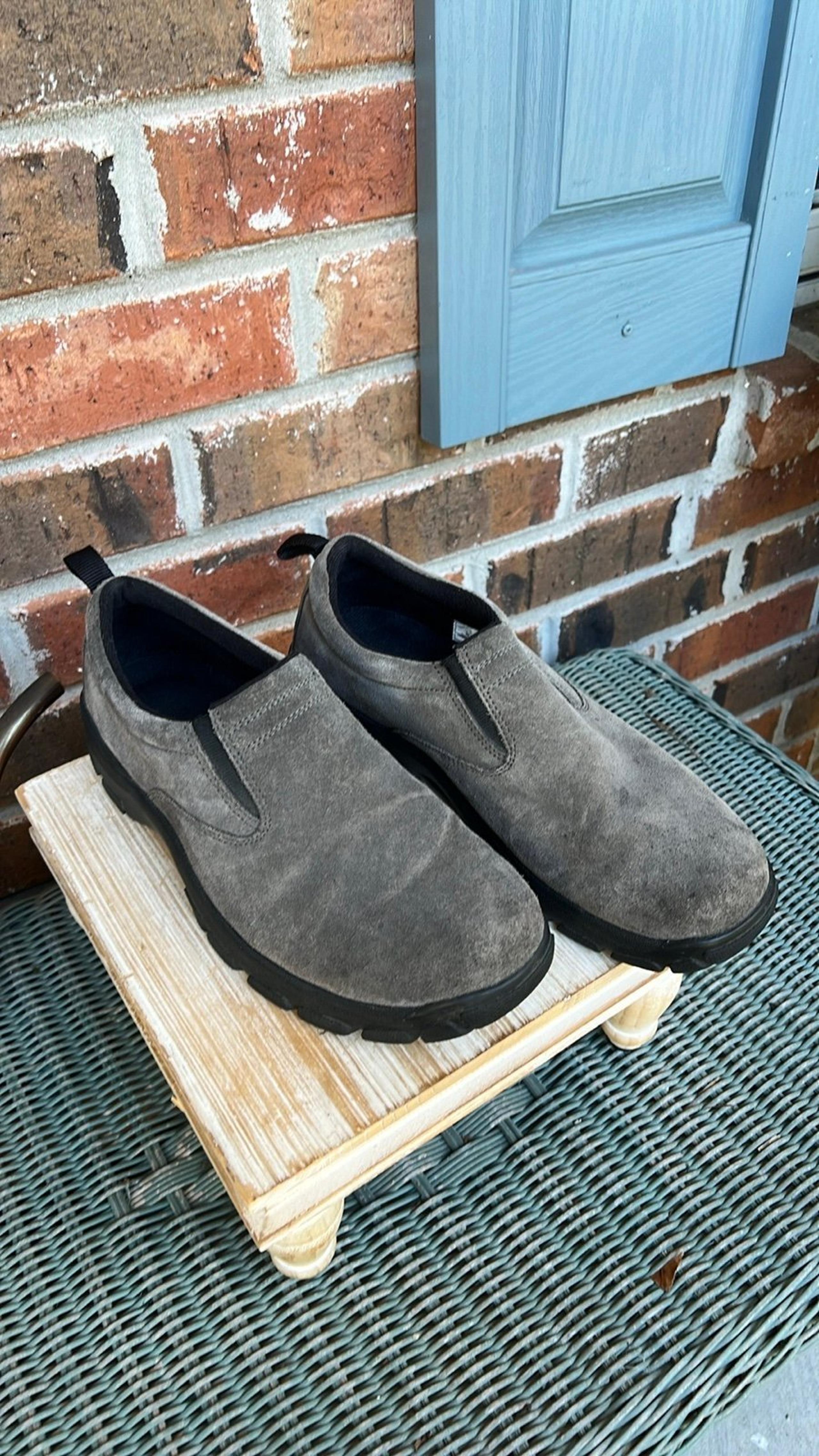 Lands’ End Men Suade Slip-On Shoes
