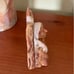 Native American Elder Yazzi Alabaster Statue Sculpture with Eagle