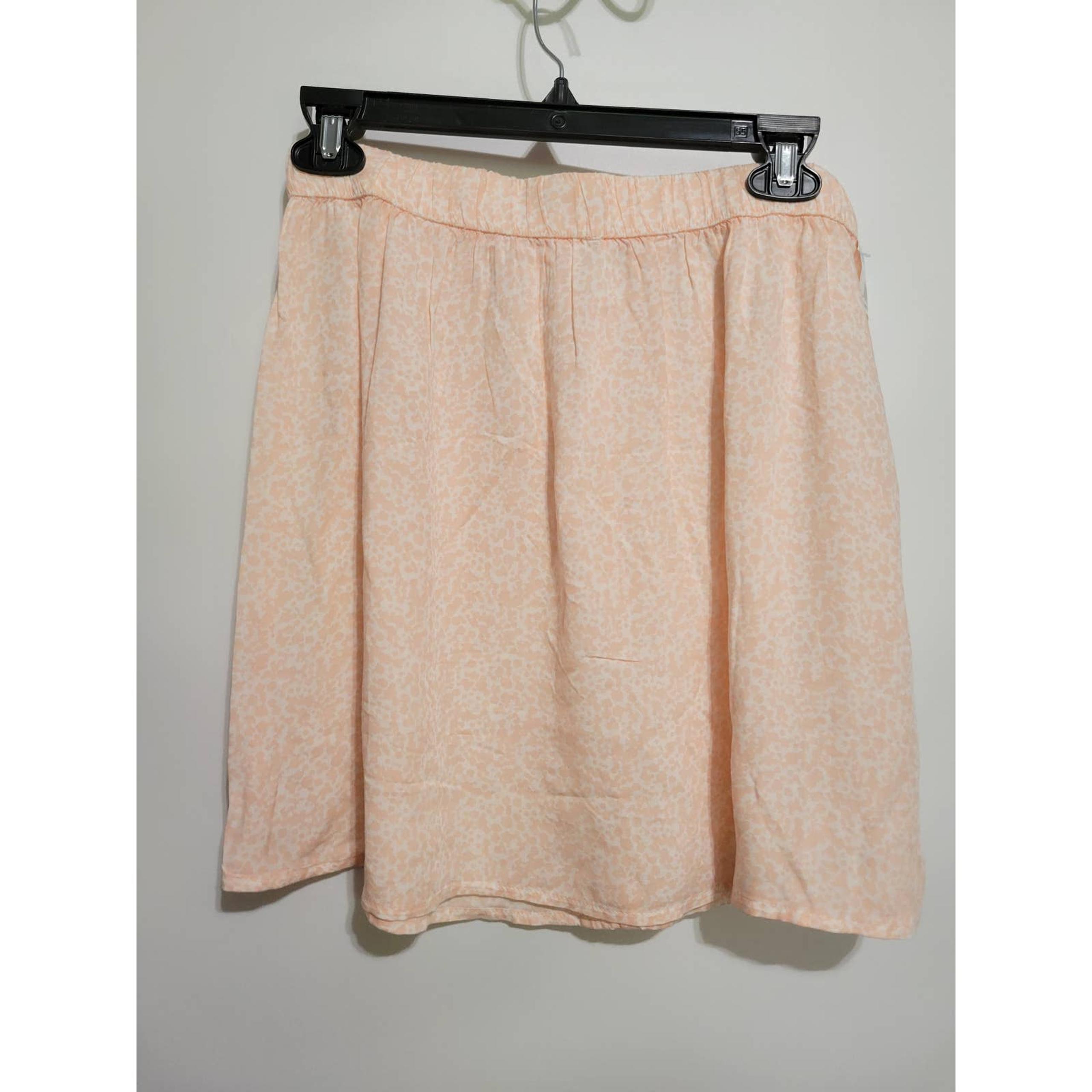 Skirt Women's Medium White-Pink Mini Moo Elastic Waist - Abound