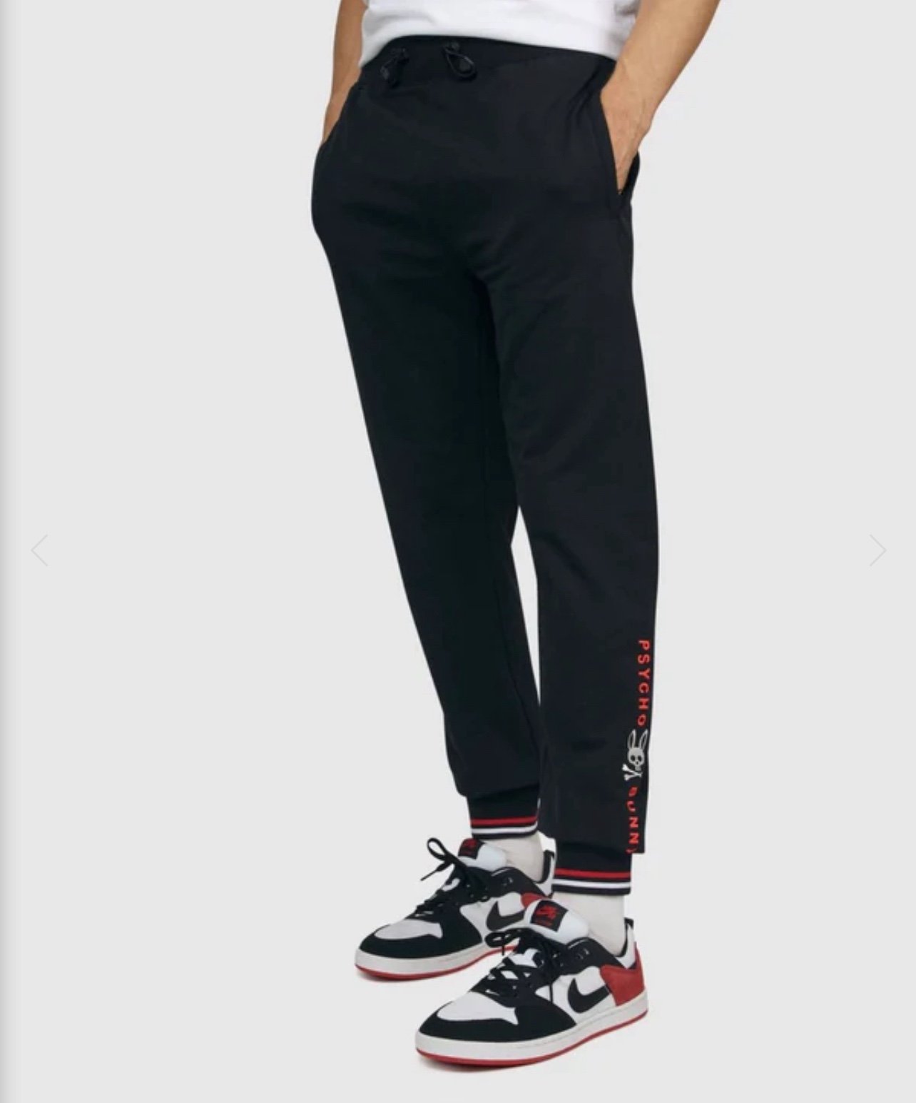 NEW Psycho Bunny Men’s Big and Tall Palmer Jogger Pants Black Size 5X