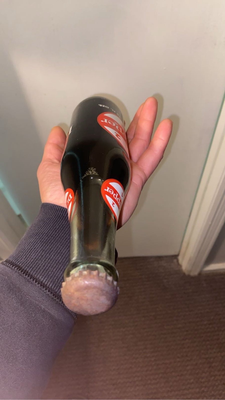 1967 antique Dr Pepper glass bottle