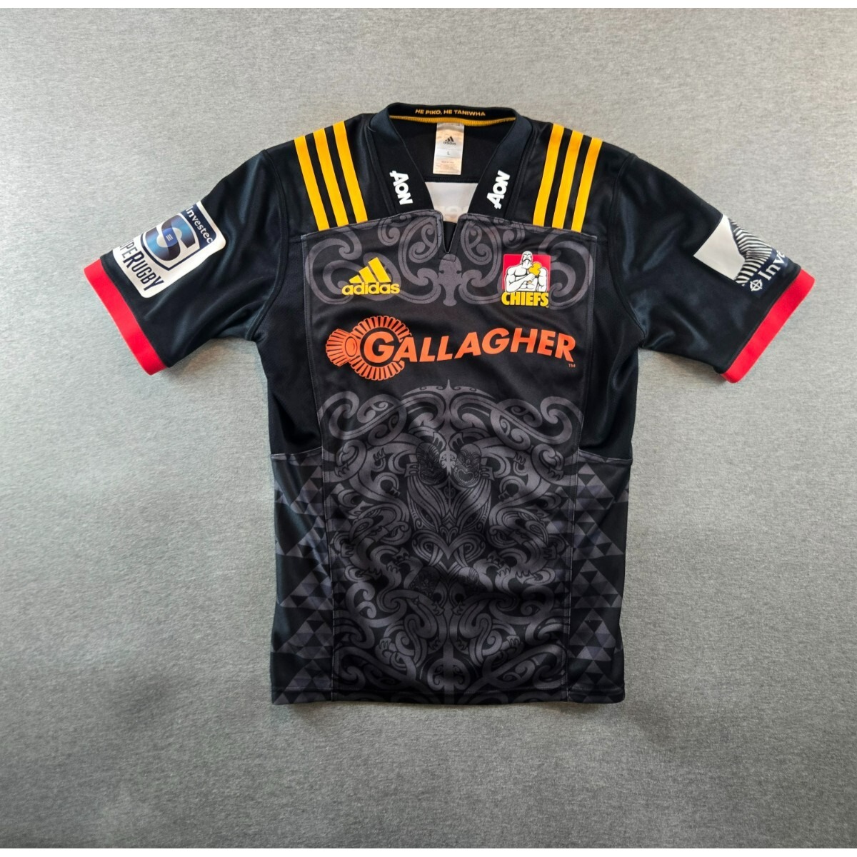 Waikato Chiefs Super Rugby Home Shirt 2017/2018 Adidas Jersey Top Mens - Size L