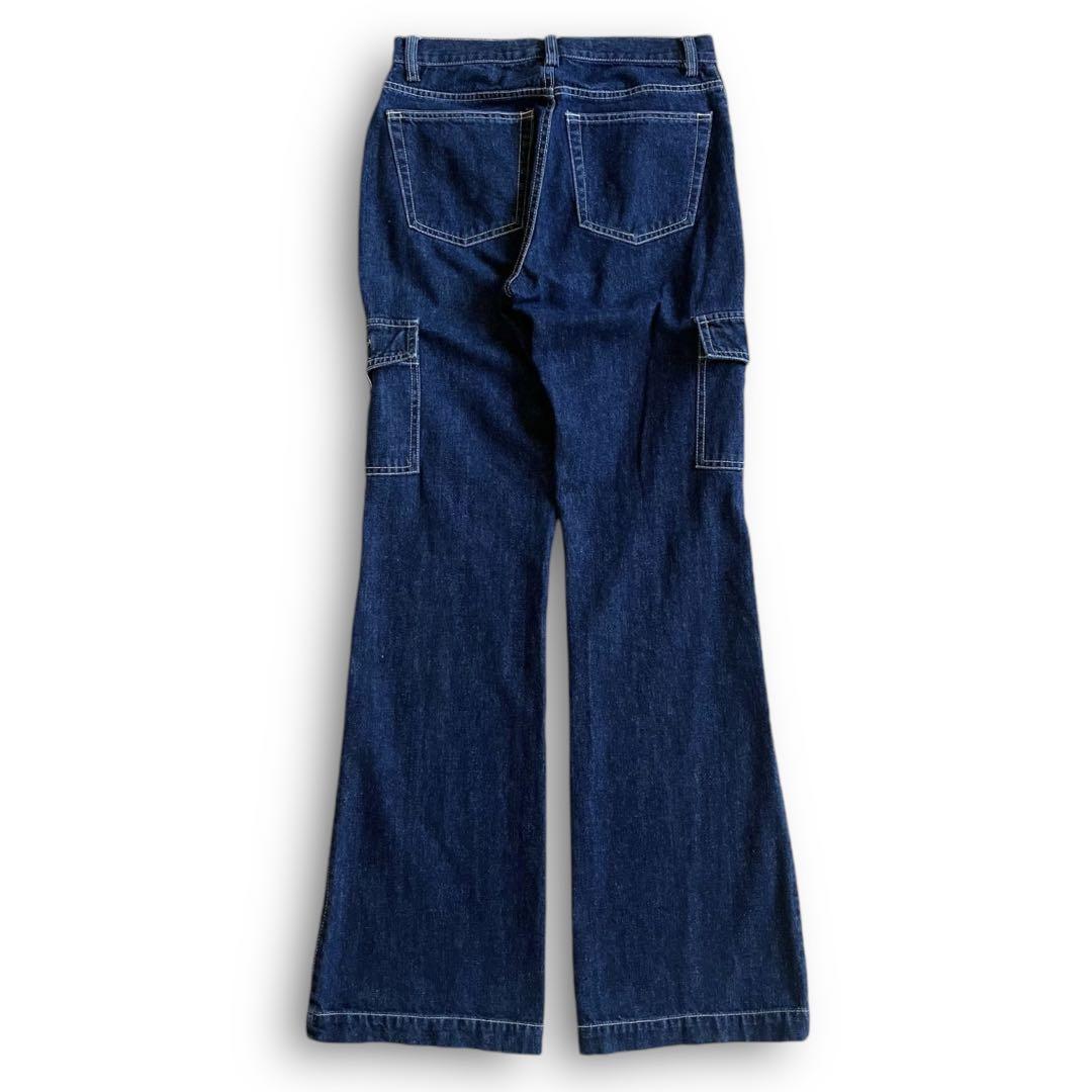 超熱 00s y2k OLD GAP Cargo Flare Denim Hippie Gal Grunge パンツ