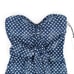 We Wore What Women Navy Stars Strapless Front Bow One-Piece Swimsuit Size XS