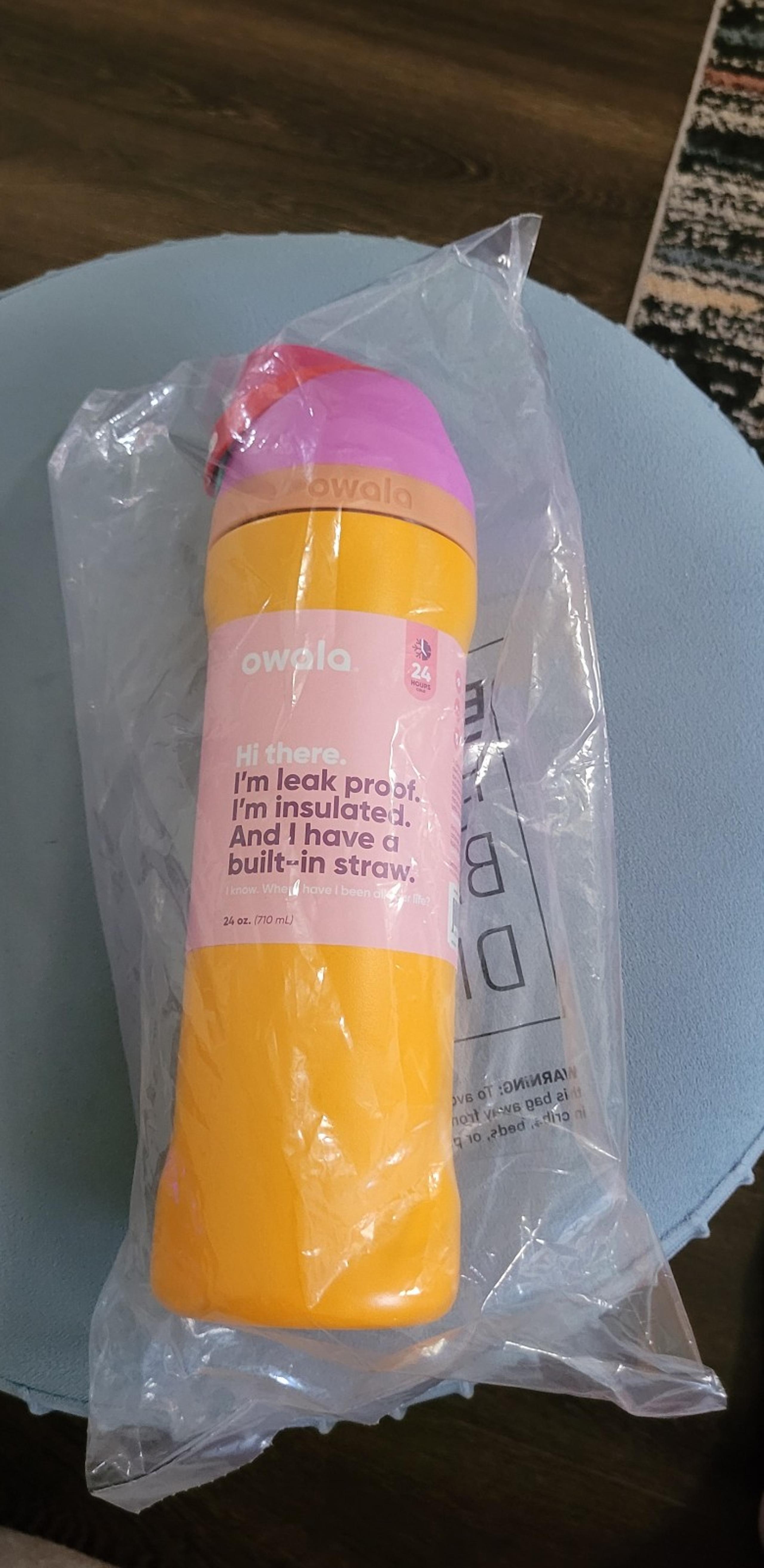 OWALA Insulated Stainless Steel 24 oz FreeSip Water Bottle, NEW