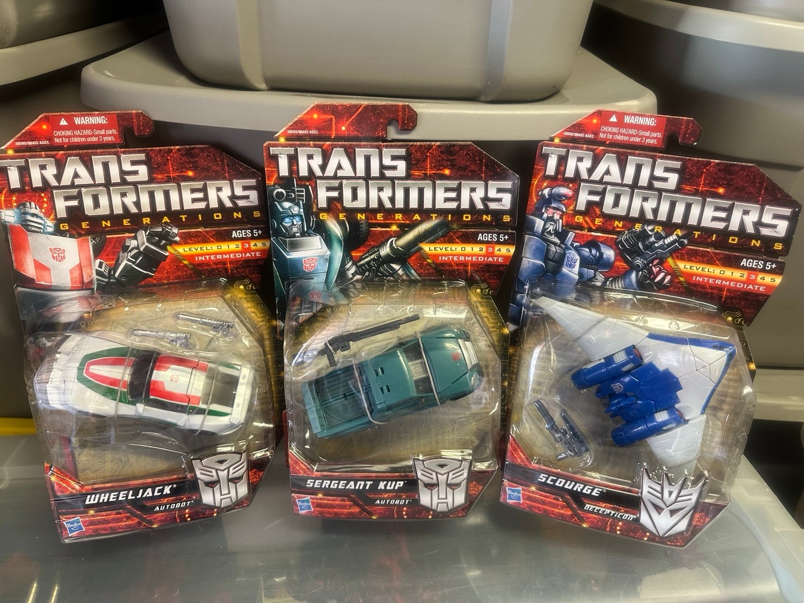 Transformers Generations WHEELJACK, SCOURGE, SERGEANT KUP 3-Figure Set NEW & SEA