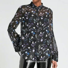 3.1 PHILLIP LIM Floral Silk Chiffon Shirt Top