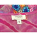 Tashia London Embroidered Silk Dress Kaftan Size Small Sheer Pink Boho