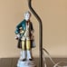 Mid Century Antique Occupied Japan MORIYAMA Porcelain Figurine Brass Lamp