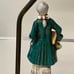 Mid Century Antique Occupied Japan MORIYAMA Porcelain Figurine Brass Lamp