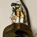 Mid Century Antique Occupied Japan MORIYAMA Porcelain Figurine Brass Lamp
