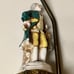 Mid Century Antique Occupied Japan MORIYAMA Porcelain Figurine Brass Lamp