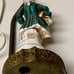 Mid Century Antique Occupied Japan MORIYAMA Porcelain Figurine Brass Lamp