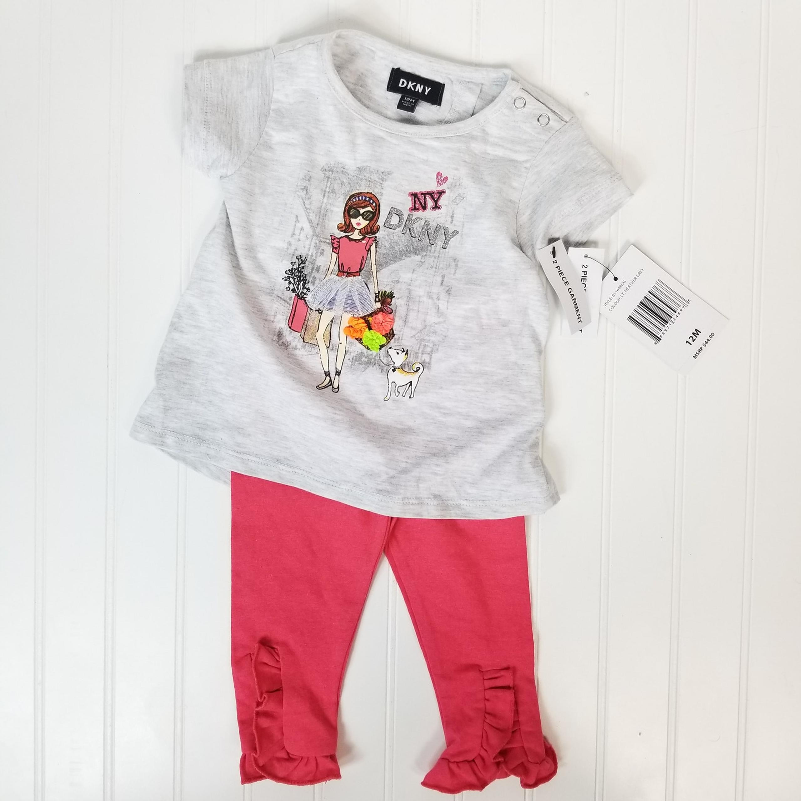 DKNY Short Sleeve Long Pant Outfit 12M