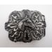 Vintage 1974 Bergamot Brass works Western Belt Buckle Silver Horse
