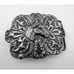 Vintage 1974 Bergamot Brass works Western Belt Buckle Silver Horse