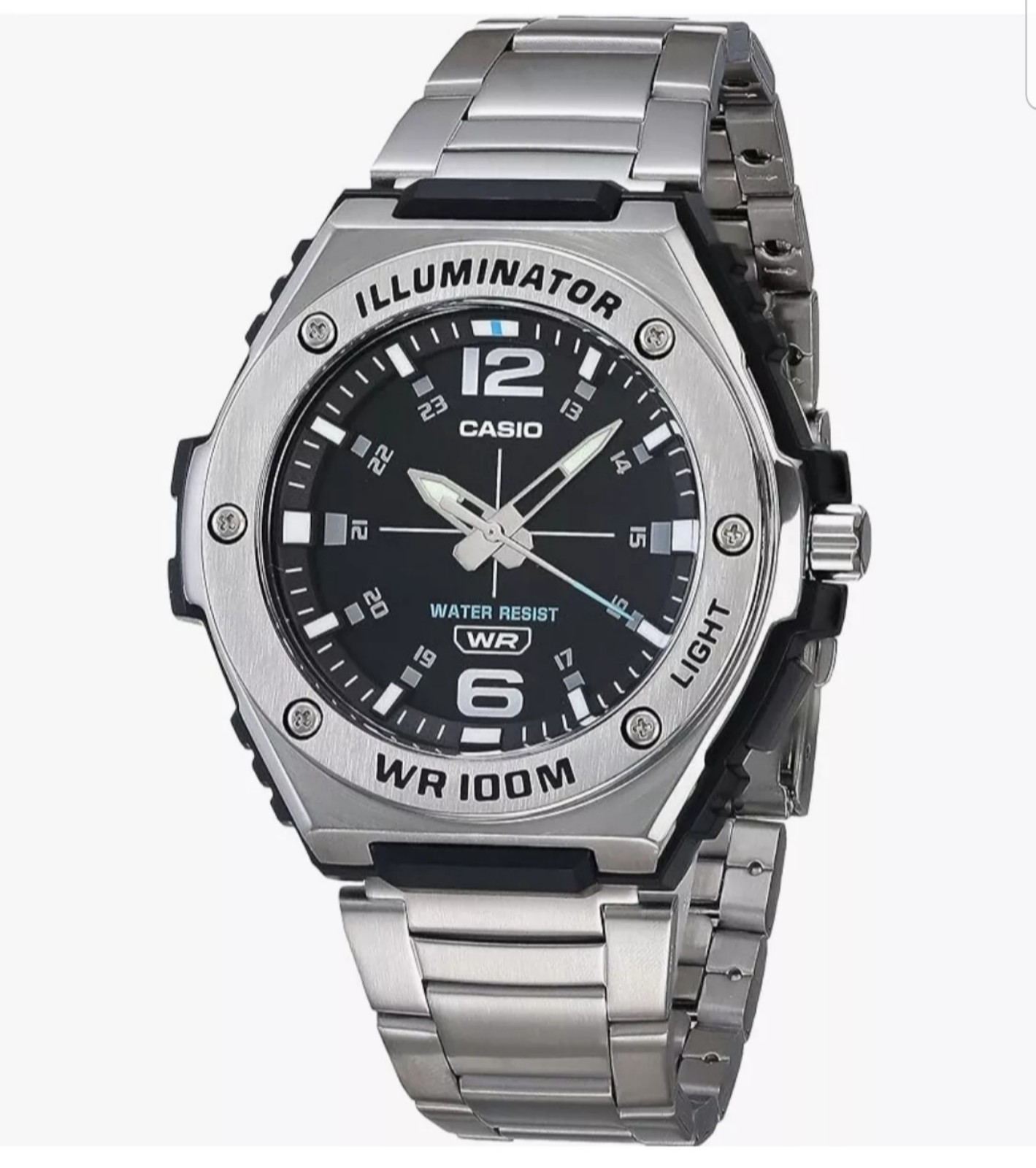 CASIO MWA100HD1AKC ILLUMINATOR MEN'S WATCH STAINLESS STEEL WR 100M  NIB