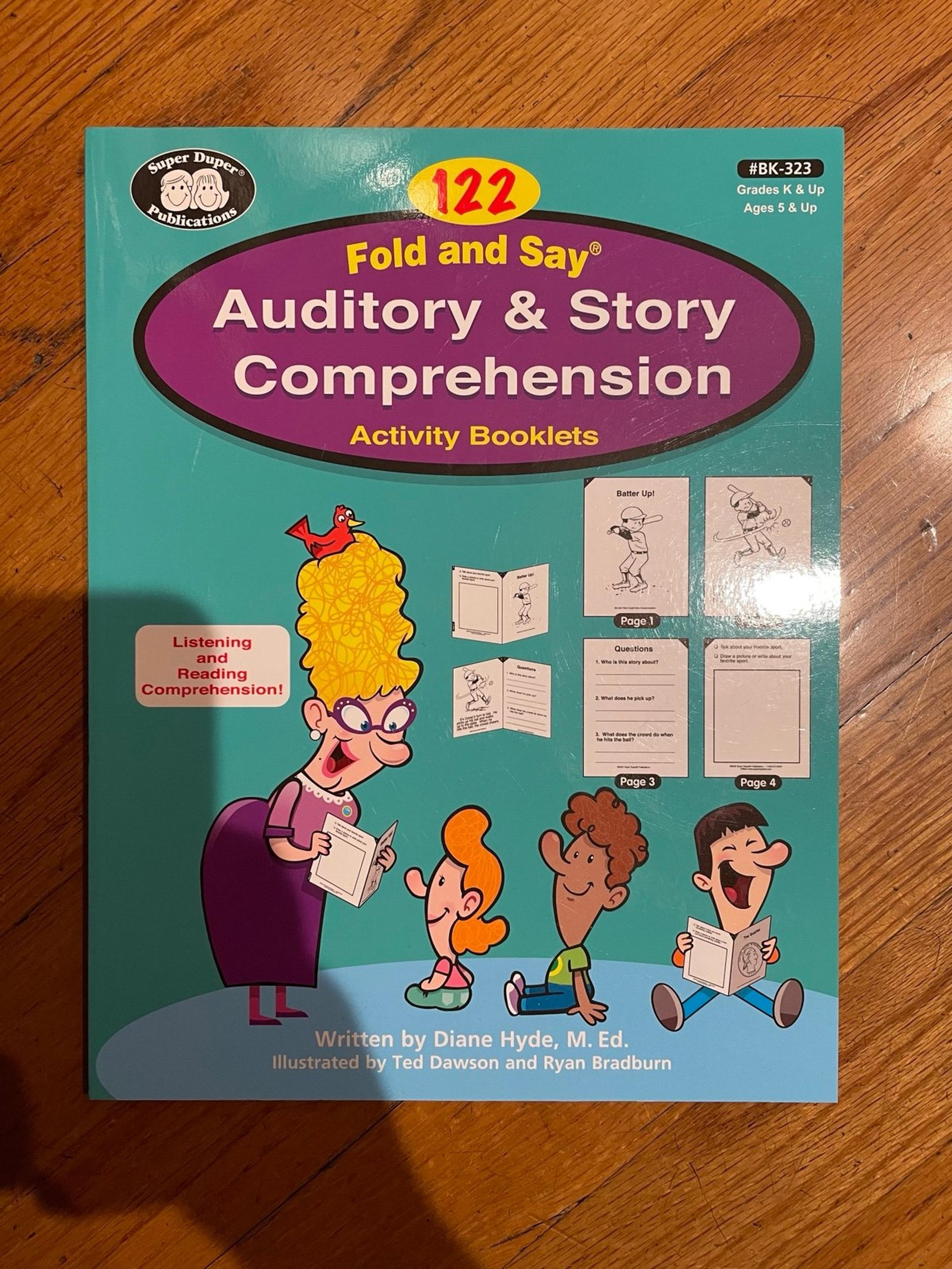 Super Duper Inc. Fold & Say Auditory and Story Comprehension