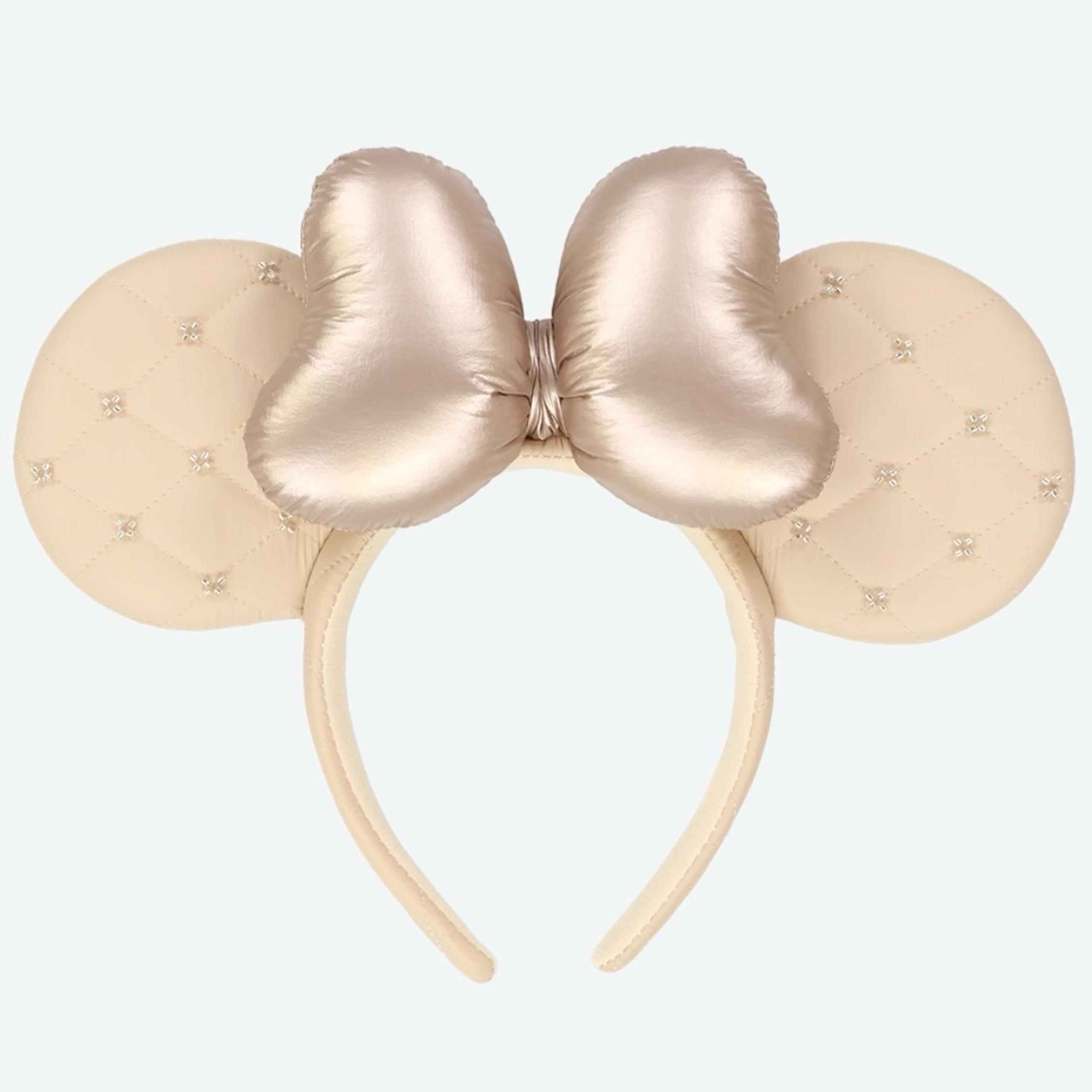Tokyo Disney quilted beads Minnie ears headband