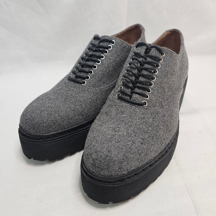 Jeffrey Campbell Baird - Platform Oxford Shoes Gray Women's Size 9M