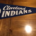 Cleveland Indians 1960's Vintage MLB FULL SIZE pennant - Chief Wahoo