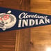 Cleveland Indians 1960's Vintage MLB FULL SIZE pennant - Chief Wahoo