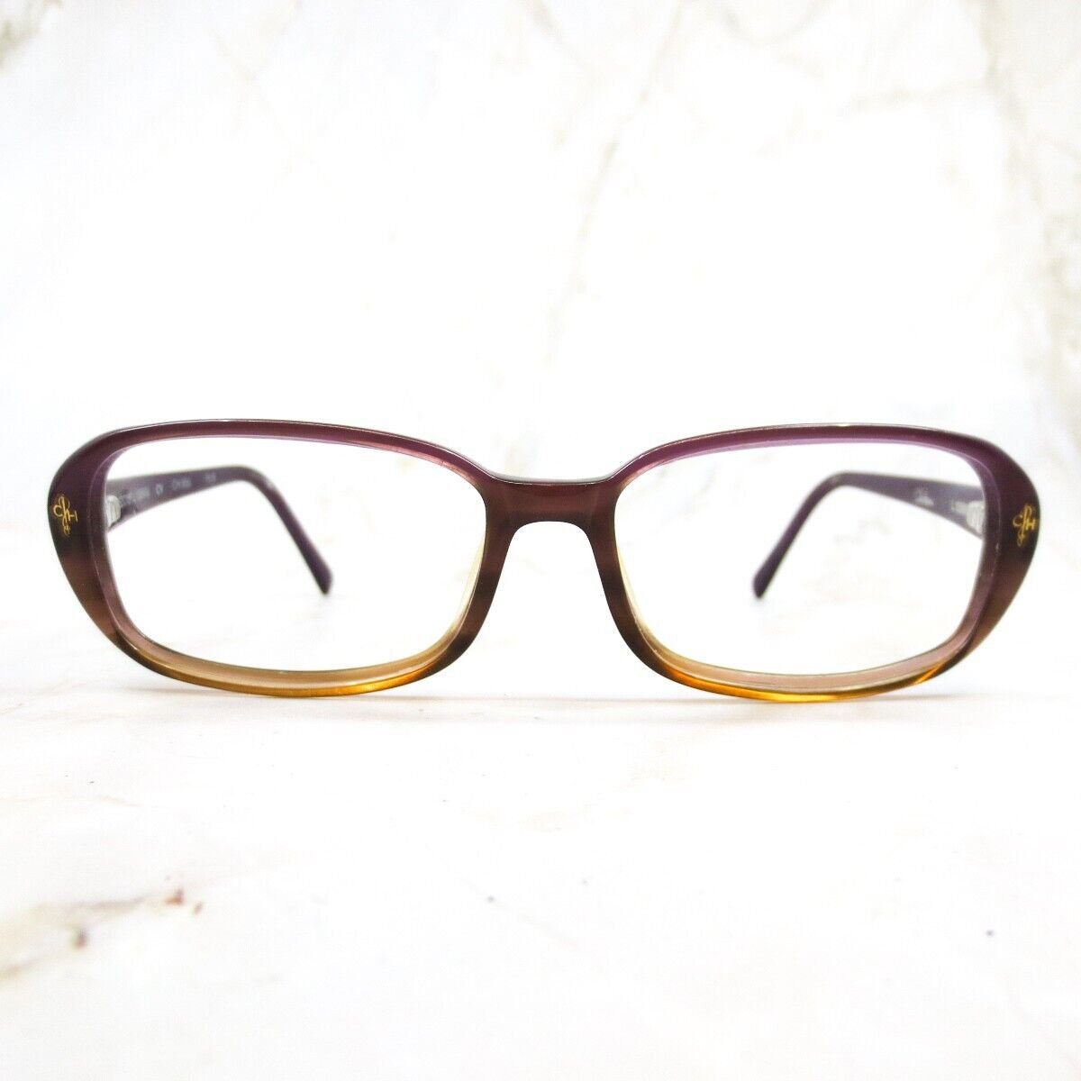 Cole Haan Eyeglasses Frame CH956 Women Purple Brown Full Rim Rectangle 52-15-135