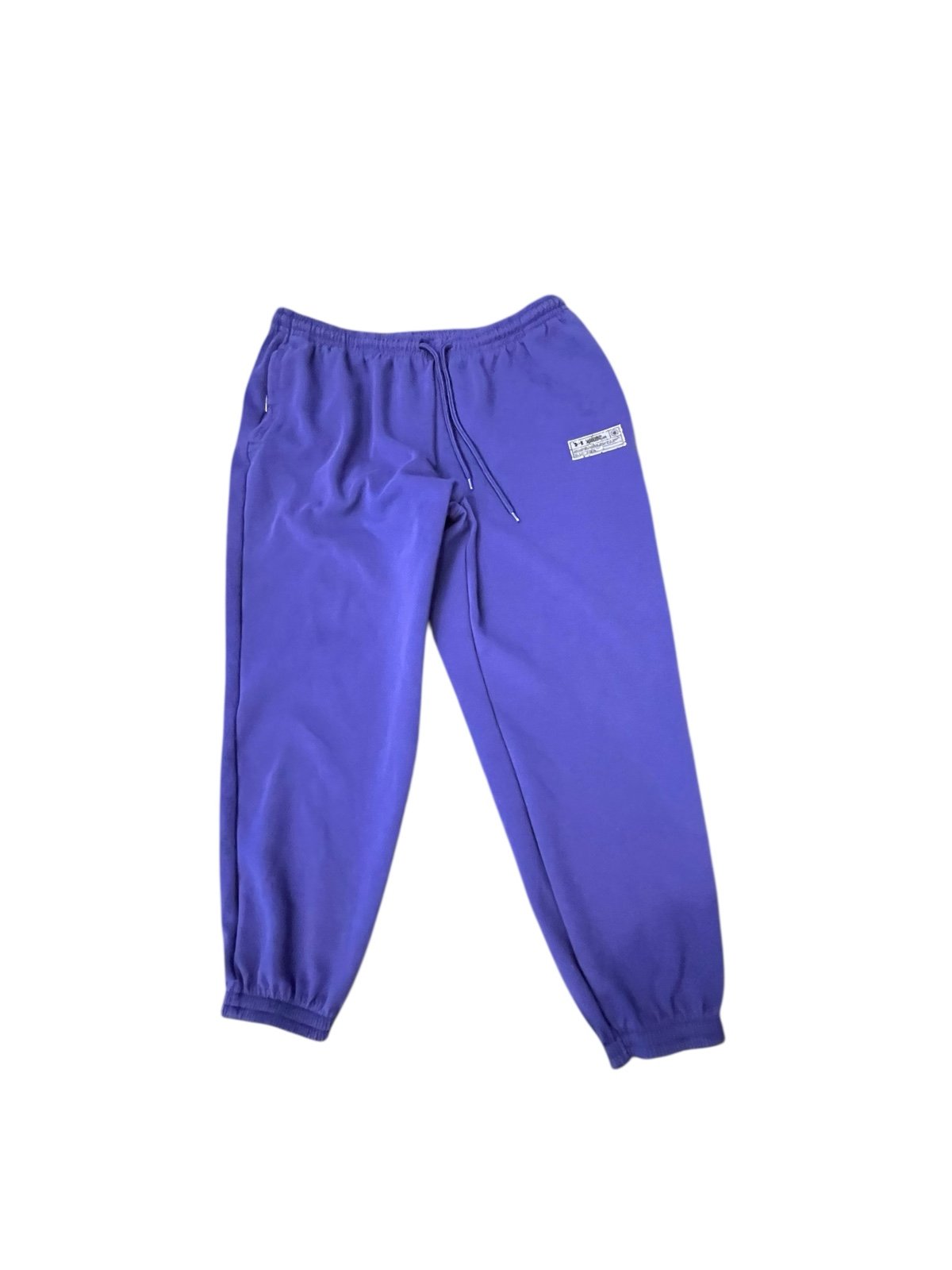 Under Armour Summit Knit Unisex Joggers Size XXL Purple Comfy Snap Pocket Sporty