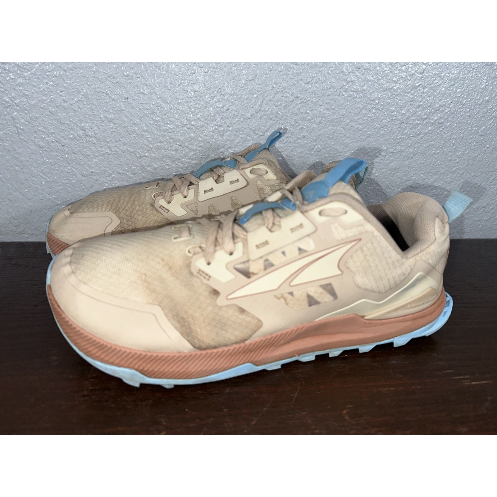 Altra Lone Peak 7 Womens 9.5 Shoes Beige Running Walking Gym Trail AL0A7R7G922