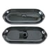 Fiestaware Corn Cob Holder Relish Tray Dish Black Retired Fiesta HLC Set Of 2