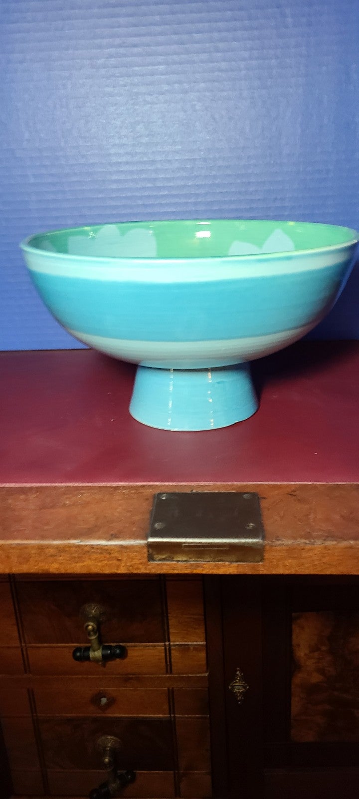 Vietri pedestal fruit bowl