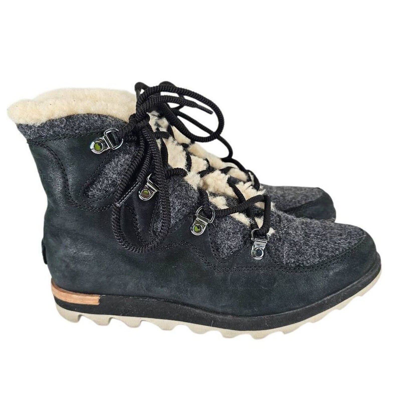 Sorel Women's Sneak Chic Alpine Waterproof Booties Gray 7