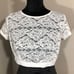 Torrid Lace Crop Top White Size 0