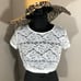 Torrid Lace Crop Top White Size 0