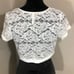 Torrid Lace Crop Top White Size 0