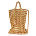 Cult Gaia Riya Beaded Bamboo And Wood Tote