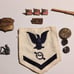 WWII Military Lot - Patch, Uniform Pins, Buttons