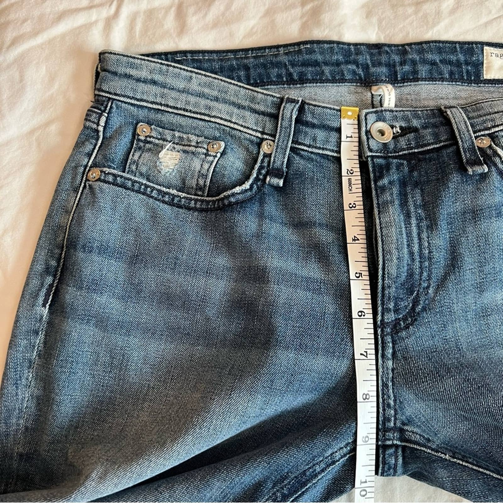 Rag & Bone NWT Dre Low-Rise Boyfriend shops Slim Fit Ankle Mid Indigo Jean size 27